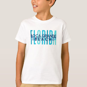 T-shirt Boca Grande Plage Floride (Vagues Océaniques)