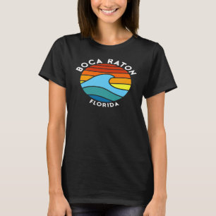 T-shirt Boca Raton Florida Retro Wave Premium