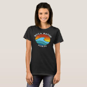 T-shirt Boca Raton Florida Retro Wave Premium (Devant entier)
