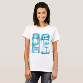 T-shirt Bocaux turquoise (Devant entier)