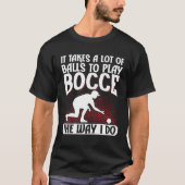 T-shirt Bocce Ball Bocce Player  9 (Devant)