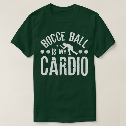 T-shirt Bocce Ball Player Boules Bocce Ball Est Mon Cardio (Design devant)