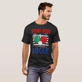 T-shirt Bocce Ball Player USA Flag Patriotic 4 (Devant entier)