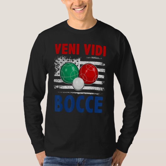 T-shirt Bocce Ball Player USA Flag Patriotic 4 (Devant)