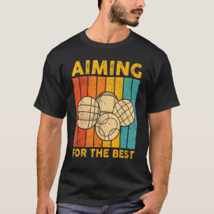 T-shirt Bocce Ball Retro Aiming Pour Le Meilleur