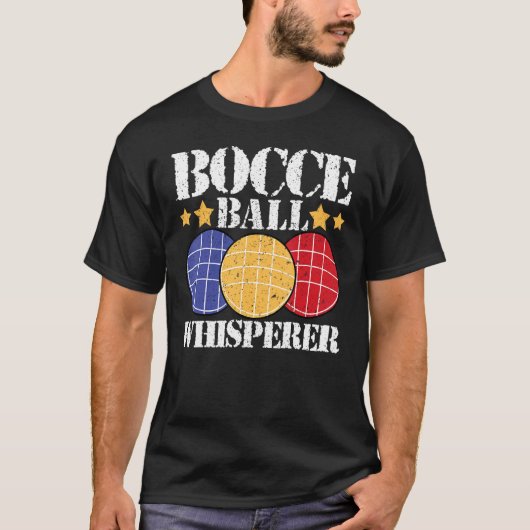 T-shirt Bocce Ball Whisperer Player (Devant)