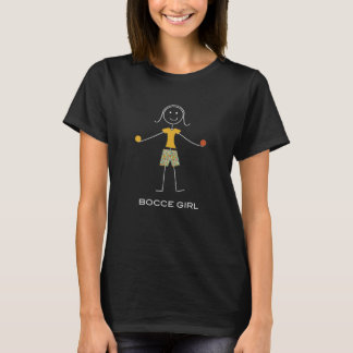 T-shirt Bocce Bocce Ball Stick Bocce Girl Bocci