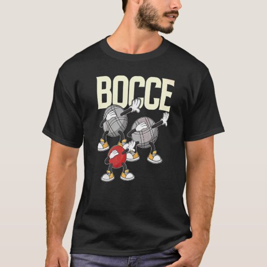 T-shirt Bocce Bocce Bocce Avec Jack Bocci Dab Jeu Bocce (Devant)