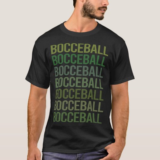 T-shirt Bocce Bocci Bocci Bocci Texte Vert (Devant)