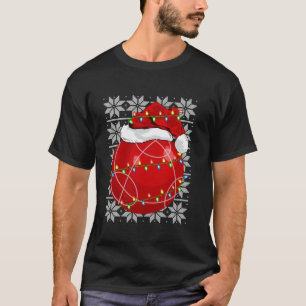 T-shirt Bocce Christmas Lights Santa Hat Bocce Bocce Ball 