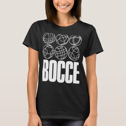 T-shirt Bocce Dire Bocce Ball Avec Jack Bocci Game Bocce (Devant)