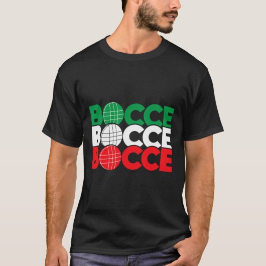 T-shirt Bocce - Enthousiaste de jeu de Byll Bowling de pel (Devant)