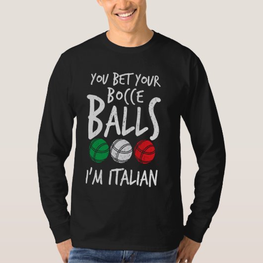 T-shirt Bocce Italia Pride Boccia Bowling Pe (Devant)