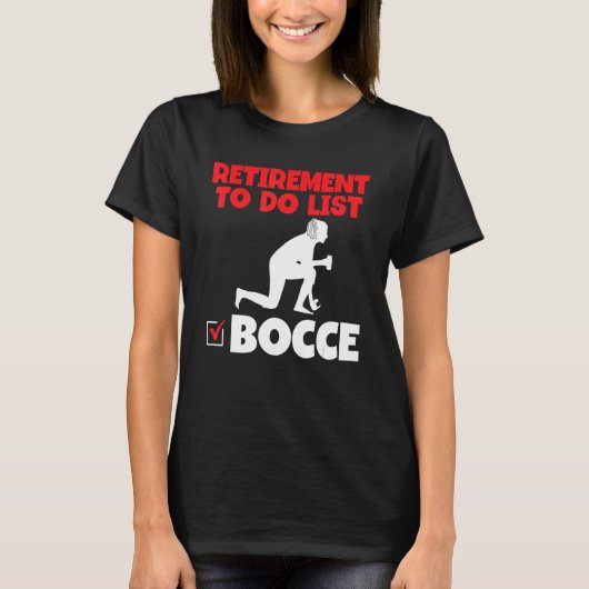 T-shirt Bocce Italian Bowling Game Boules Bocci Ball Playe (Devant)