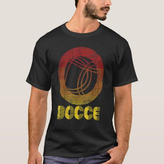T-shirt Bocce pelouse Bowling Jeu Boccia Boule (Devant)