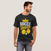T-shirt Bocce Queen Boccia Player Boules (Devant entier)