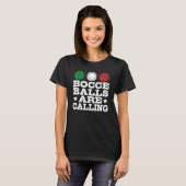 T-shirt Bocce Sport Bocce Player Italien Bowling Bocce B (Devant entier)