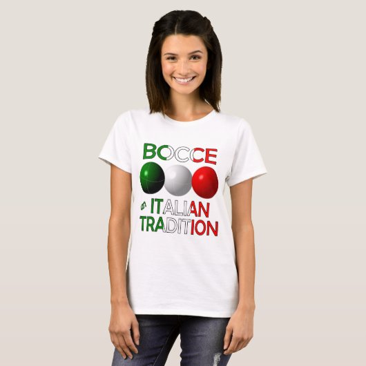 T-shirt Bocce une tradition italienne (Devant entier)
