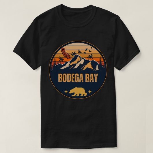 T-shirt Bodega Bay, Californie (Design devant)