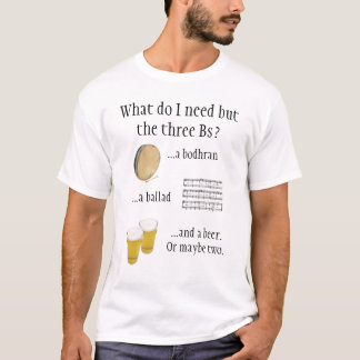 T-shirt . Bodhran, ballade et bière !