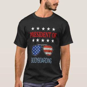 T-shirt Bodyboard Accessoires Usa Flag Beach Dit