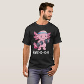 T-shirt Bodybuilder Axolotl Powerlifter Flex O Lotl Cute G (Devant entier)