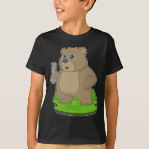T-shirt Bodybuilder Bear Dumbbell Bodybuilding