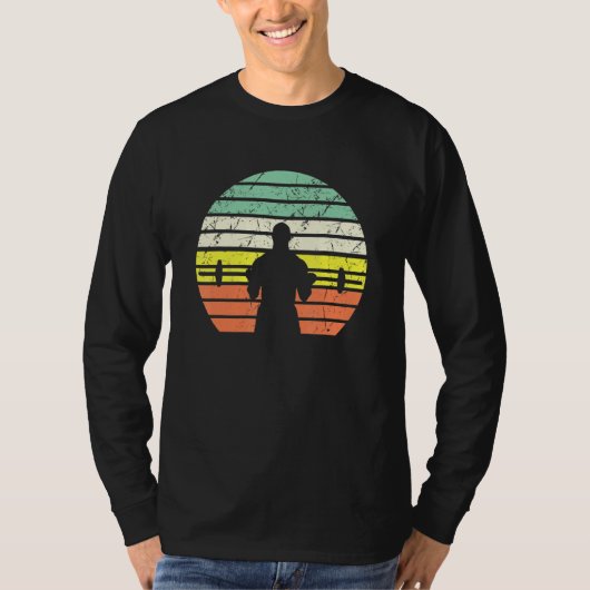 T-shirt Bodybuilder Bicep Curl Poids Retro Vintage (Devant)