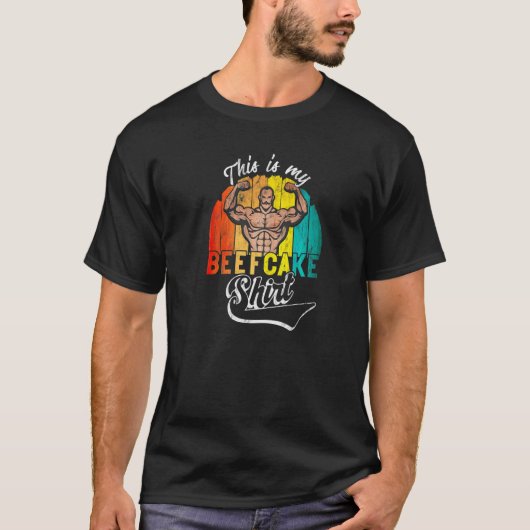 T-shirt Bodybuilder C'Est Mon Beefcake Bodybuilding (Devant)