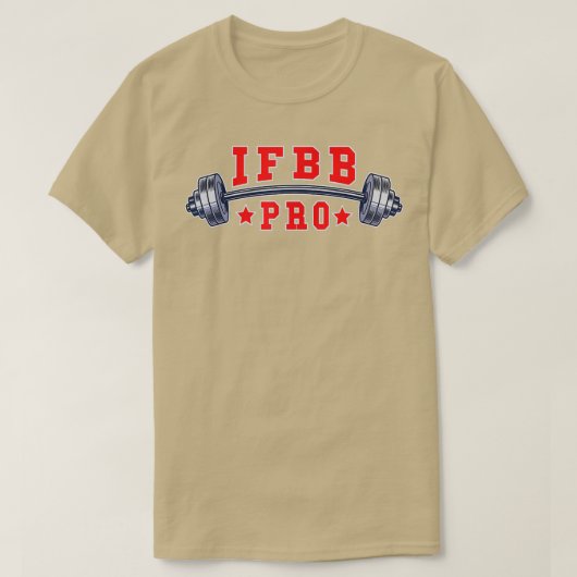T-shirt Bodybuilder et Physique Athlete IFBB PRO Barbell (Design devant)