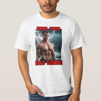 T-shirt Bodybuilder et tempête
