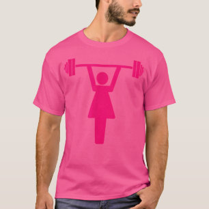 T-shirt Bodybuilder Motivation Barbell Femmes Poids Liftin