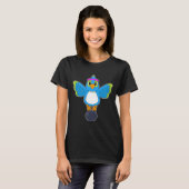 T-shirt Bodybuilder Parrot Dumbbell Bodybuilding (Devant entier)