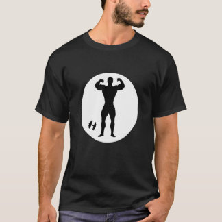 T-shirt Bodybuilding pour hommes double pose bicep avec be