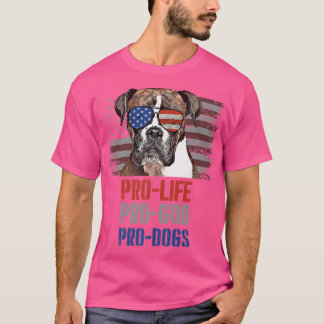 T-shirt Boer Anti-avortement Pro God Pro Chiens Premium