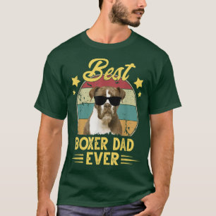T-shirt Boer Dad Vintage Sunglasses Funny Boer Dog Owner 