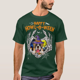 T-shirt Boer Skeleton Heart Happy HowlOWeen Costume 