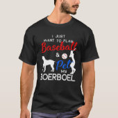 T-shirt Boerboel Funny Baseball Chien propriétaire Lover X (Devant)