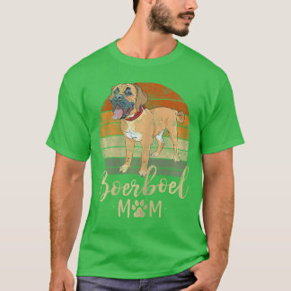T-shirt Boerboel Mom Retro Sunset Boerboel Lover Gifts Dog