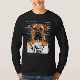 T-shirt Boerboel Mugshot Chien coupable