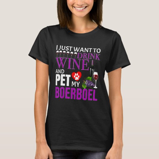 T-shirt Boerbol Vin Lover (Devant)