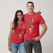 T-shirt Boeuf À Bière Plus Cerf Équivalent Bière (Unisexe)