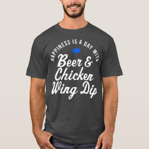 T-shirt Boeuf de Buffalo Aile Plongée Bière Bonheur
