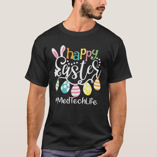 T-shirt Boeuf de lapin mignonette Happy Easter Med Tech -  (Devant)