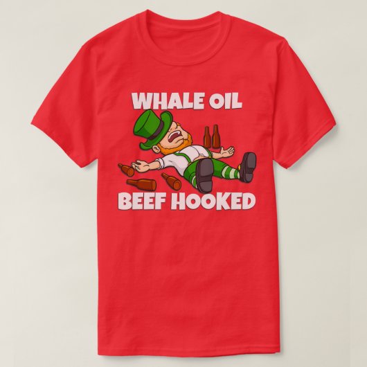 T-SHIRT BOEUF D'HUILE DE BALEINE JOUR DE LA SAINT PATRICK (Design devant)