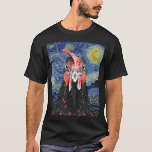 T-shirt Boeuf drôle à la nuit étoilée