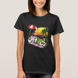 T-shirt Boeuf rôti vache bronzage à la plage drôle bbq via