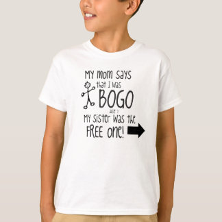 T-shirt BOGO badine la soeur/garçon