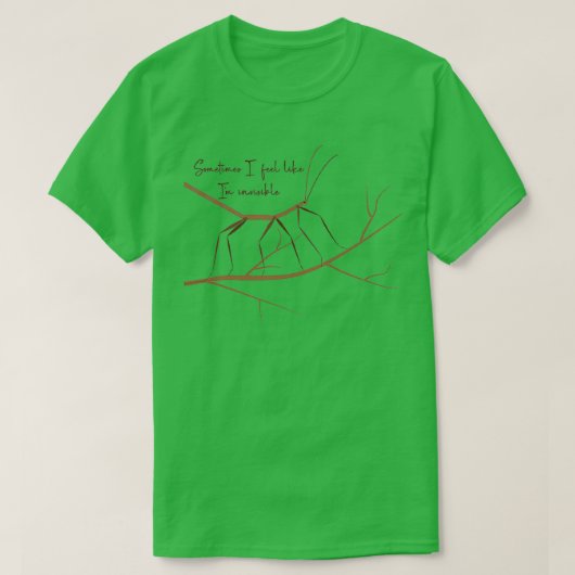 T-shirt bogue de bâton introverti (Design devant)