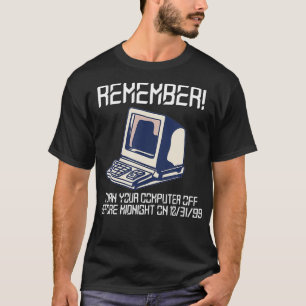 T-shirt Bogue de l'an 2000 Millennium Glitch 1999 Humour t